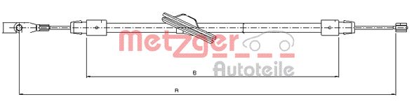 Handremkabel Metzger 10.9436