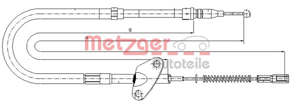 Handremkabel Metzger 10.9872