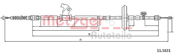 Handremkabel Metzger 11.5831