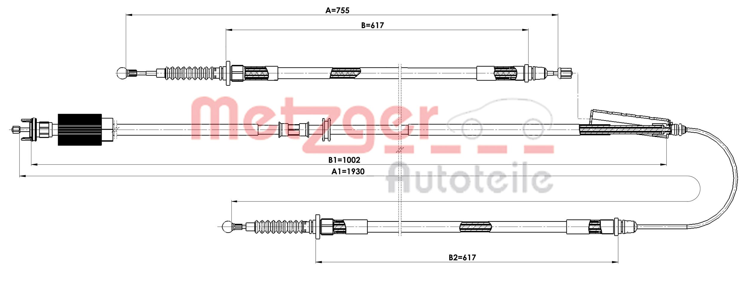 Handremkabel Metzger 11.5840