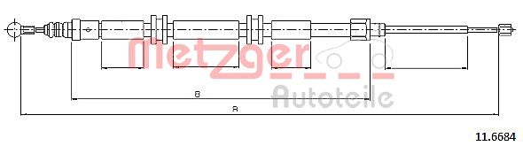 Handremkabel Metzger 11.6684