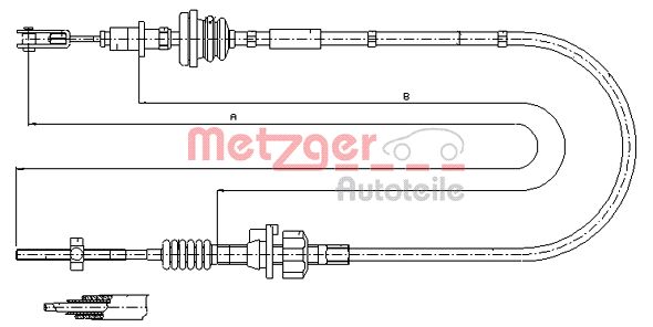 Koppelingskabel Metzger 11.2255