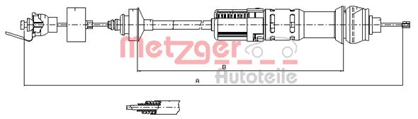 Metzger Koppelingskabel 11.2284