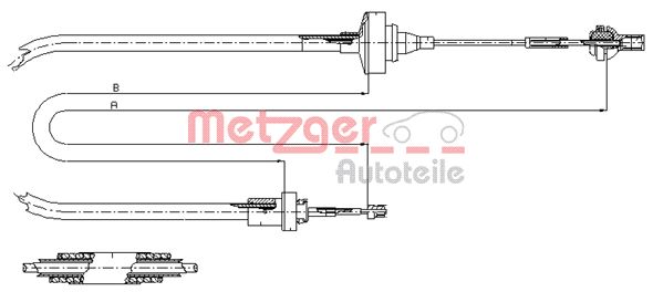 Koppelingskabel Metzger 11.2871