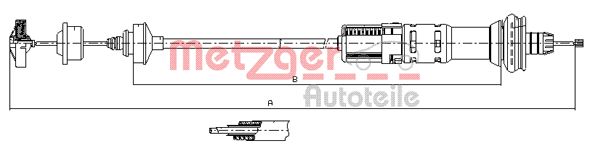 Koppelingskabel Metzger 11.3058