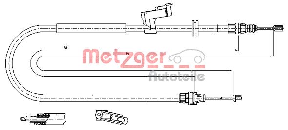 Handremkabel Metzger 11.5494