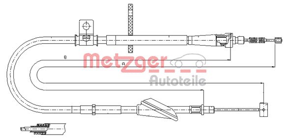 Handremkabel Metzger 11.5741