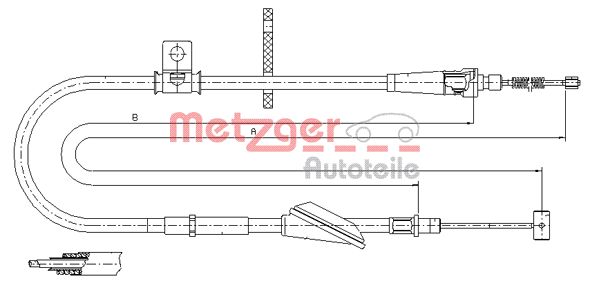Handremkabel Metzger 11.5745