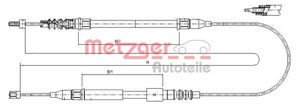 Handremkabel Metzger 11.5762