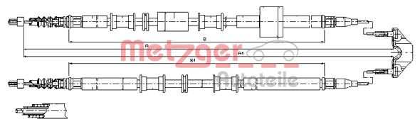 Metzger Handremkabel 11.5766
