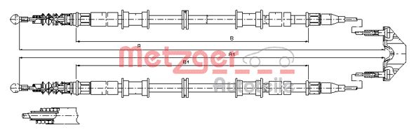 Handremkabel Metzger 11.5866