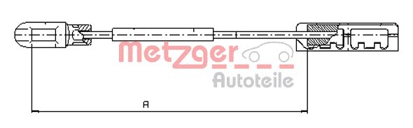 Handremkabel Metzger 11.5935