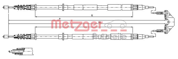 Handremkabel Metzger 11.5950