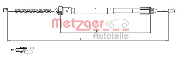 Handremkabel Metzger 11.6597