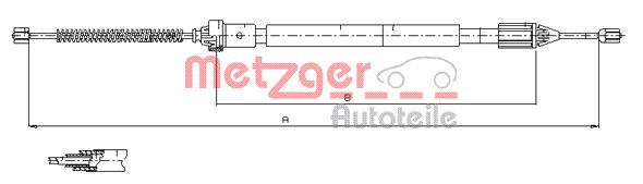 Handremkabel Metzger 11.6598