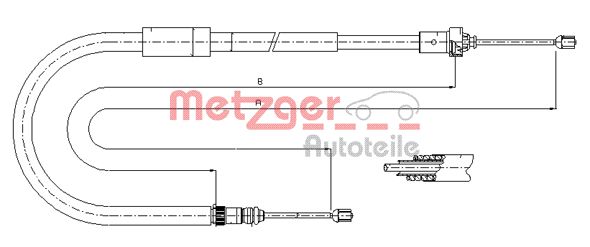 Handremkabel Metzger 11.6664