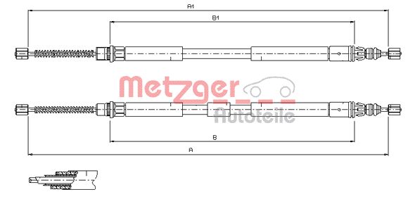 Handremkabel Metzger 11.6796