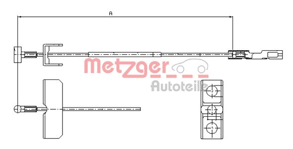 Handremkabel Metzger 11.6802