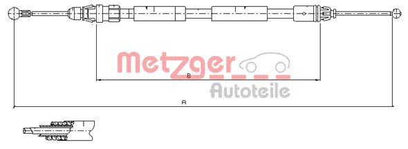 Handremkabel Metzger 11.6808