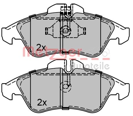 Metzger Remblokset 1170071