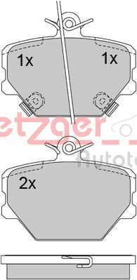 Metzger Remblokset 1170077