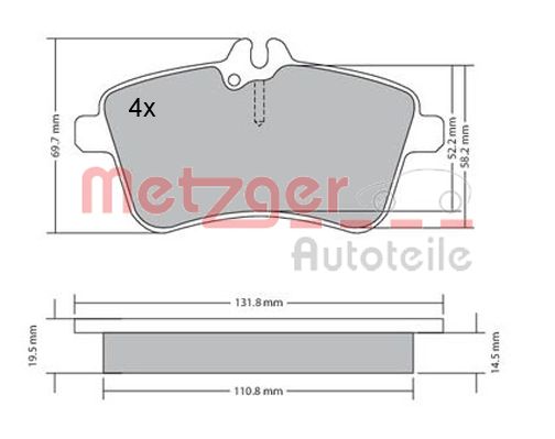 Metzger Remblokset 1170083