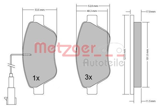 Metzger Remblokset 1170102