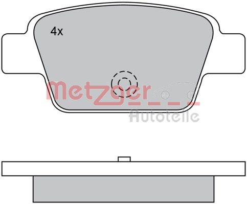 Remblokset Metzger 1170131