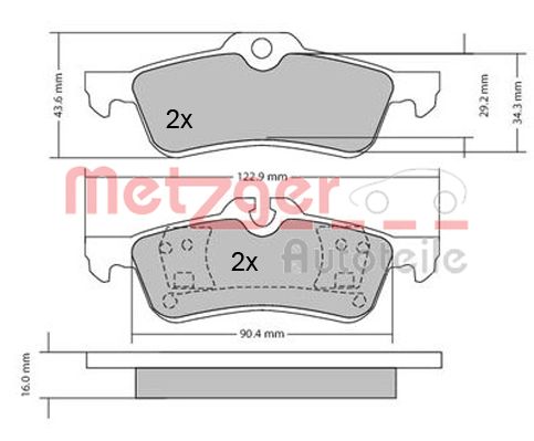 Metzger Remblokset 1170154