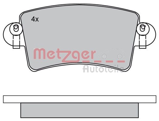 Remblokset Metzger 1170171