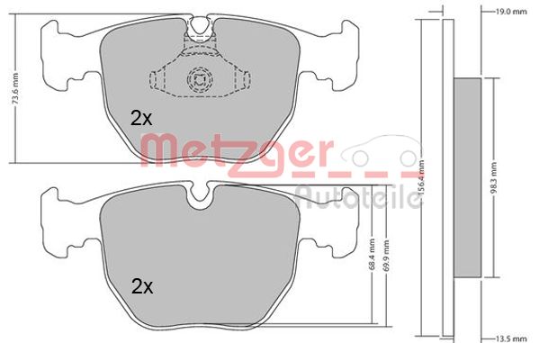 Metzger Remblokset 1170238