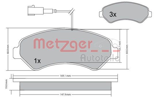 Metzger Remblokset 1170248