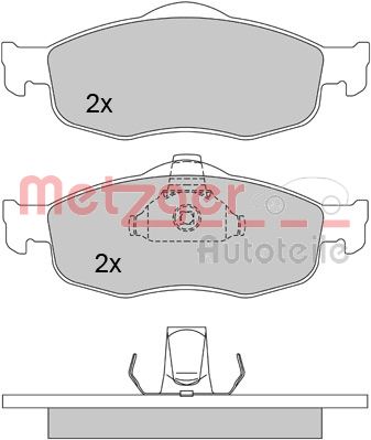 Metzger Remblokset 1170273