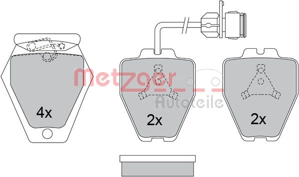 Metzger Remblokset 1170280