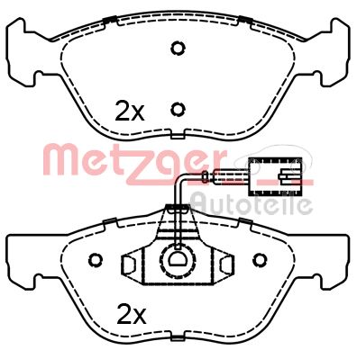 Metzger Remblokset 1170285