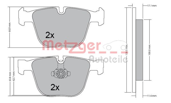 Metzger Remblokset 1170356