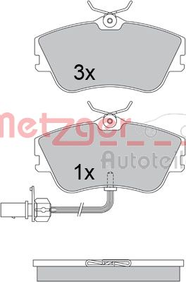 Remblokset Metzger 1170376