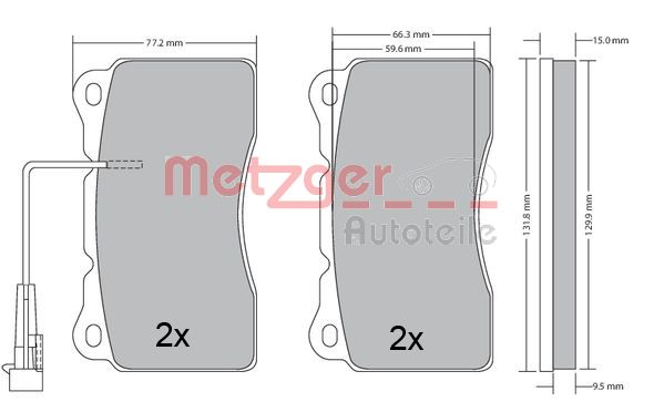 Metzger Remblokset 1170496