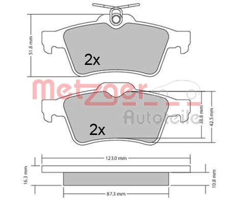 Metzger Remblokset 1170503