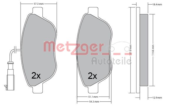 Metzger Remblokset 1170504