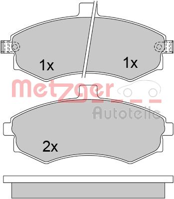 Remblokset Metzger 1170506