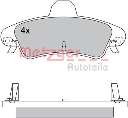 Metzger Remblokset 1170531