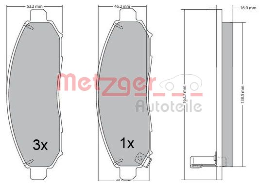 Metzger Remblokset 1170541