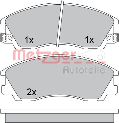Remblokset Metzger 1170611