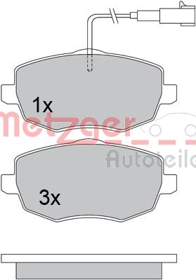 Remblokset Metzger 1170634