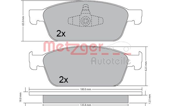 Metzger Remblokset 1170689