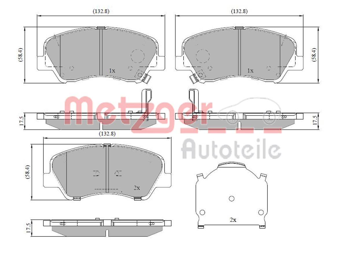 Metzger Remblokset 1170918