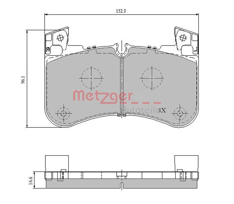Remblokset Metzger 1170947
