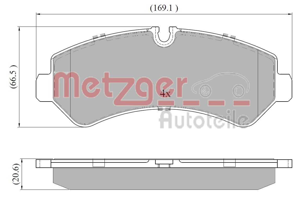 Metzger Remblokset 1170948