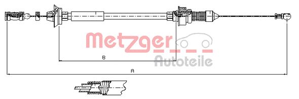 Gaskabel Metzger 1173.7